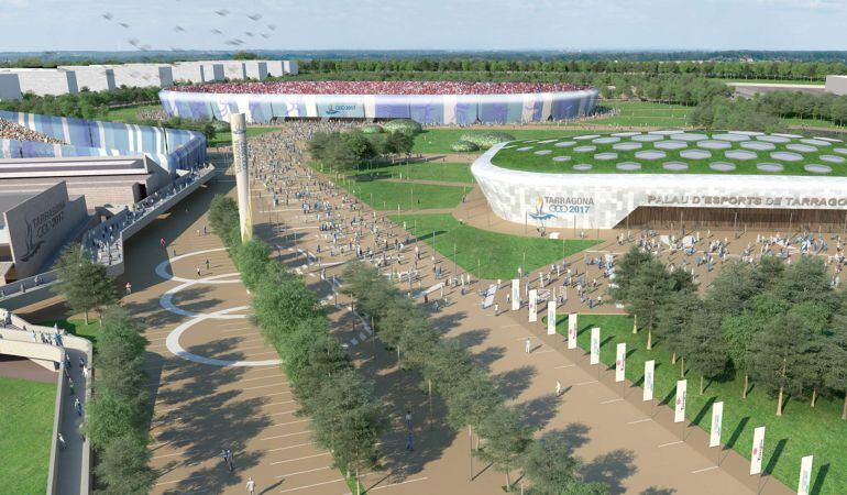 Imatge virtual de l&#039;anella mediterrània. 