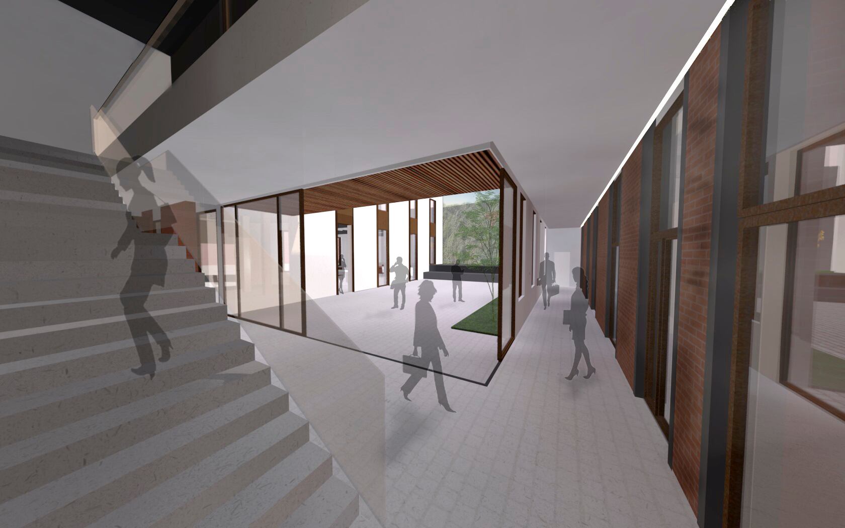 Así será la distribución y el patio del colegio San Bernabé tras su rehabilitación.