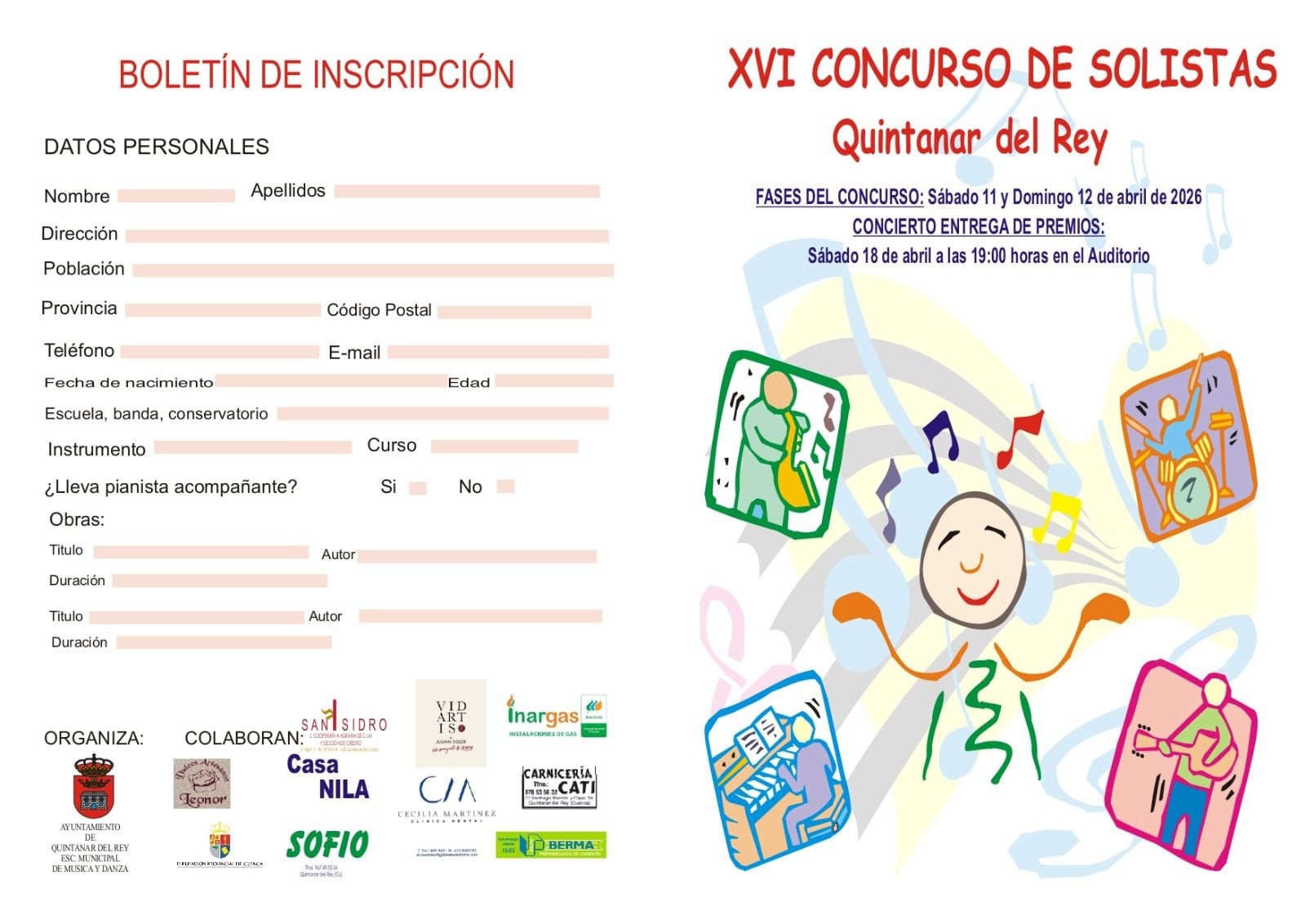 XVI Concurso de solistas de Quintanar del Rey