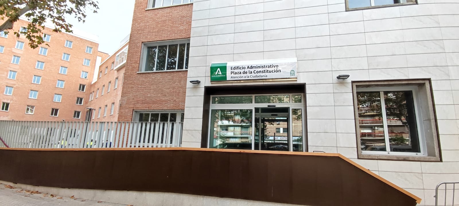 Panorámica del Edificio Administrativo de la Junta de Andalucía en Córdoba que albergará las delegaciones del Gobierno , Hacienda y Empleo de la Junta de Andalucía en Córdoba