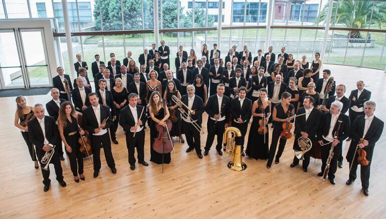 Los componentes de la Orquesta Sinfónica de Euskadi, en una imagen de archivo.