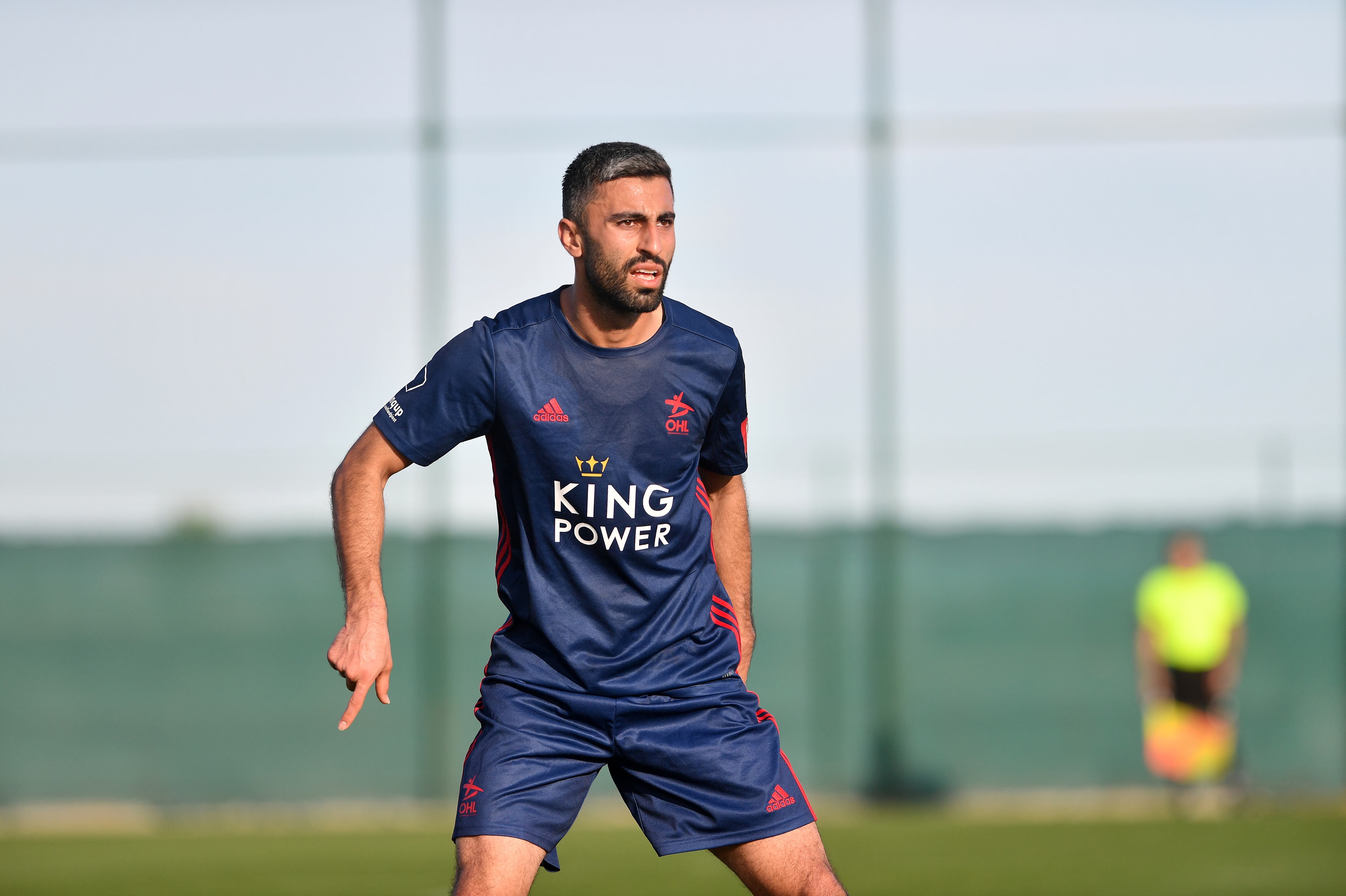 Kaveh Rezaei, en un entrenamiento en Bélgica.