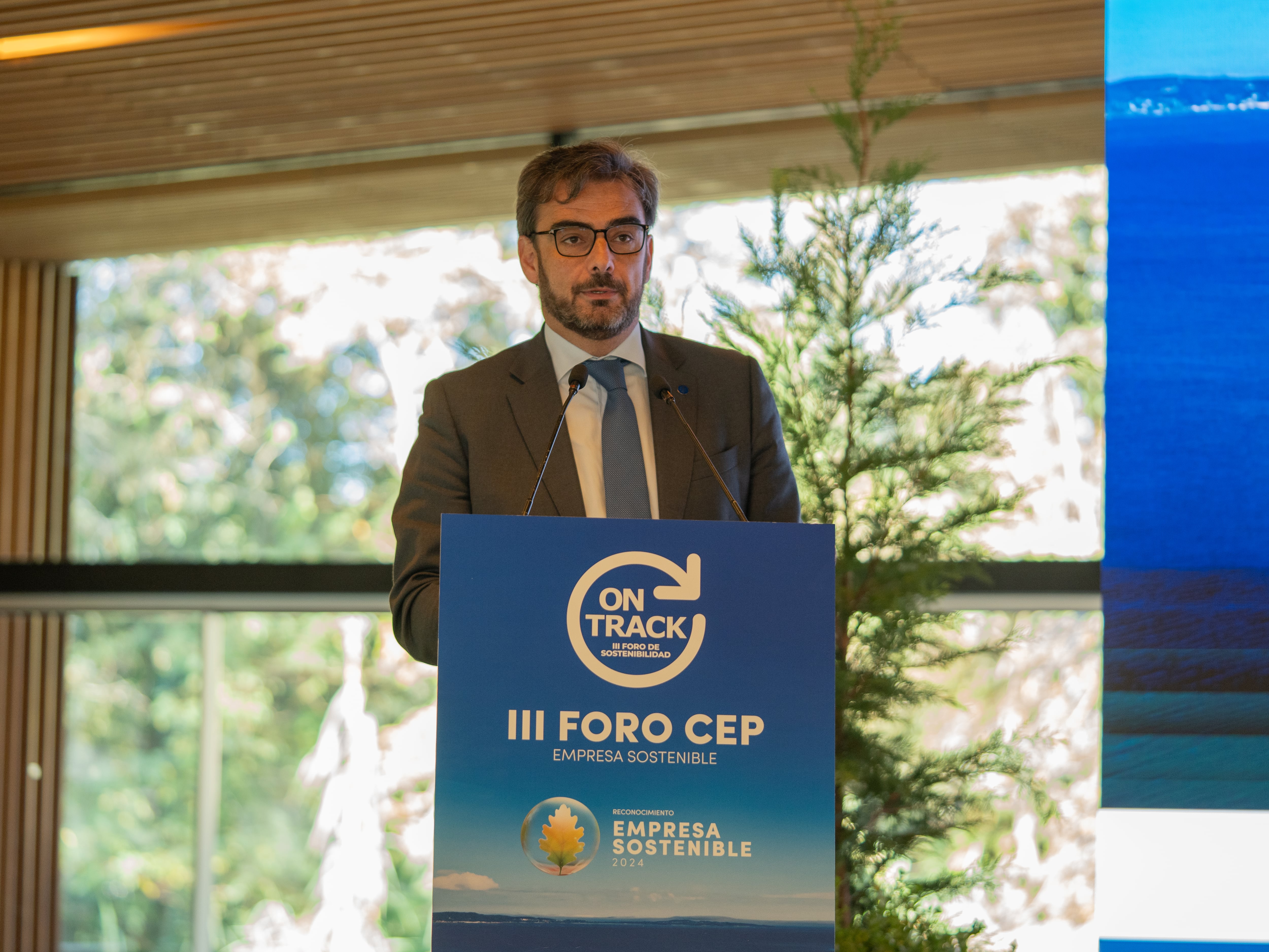 Diego Calvo en el Foro de Sostenibilidad organizado por la CEP.