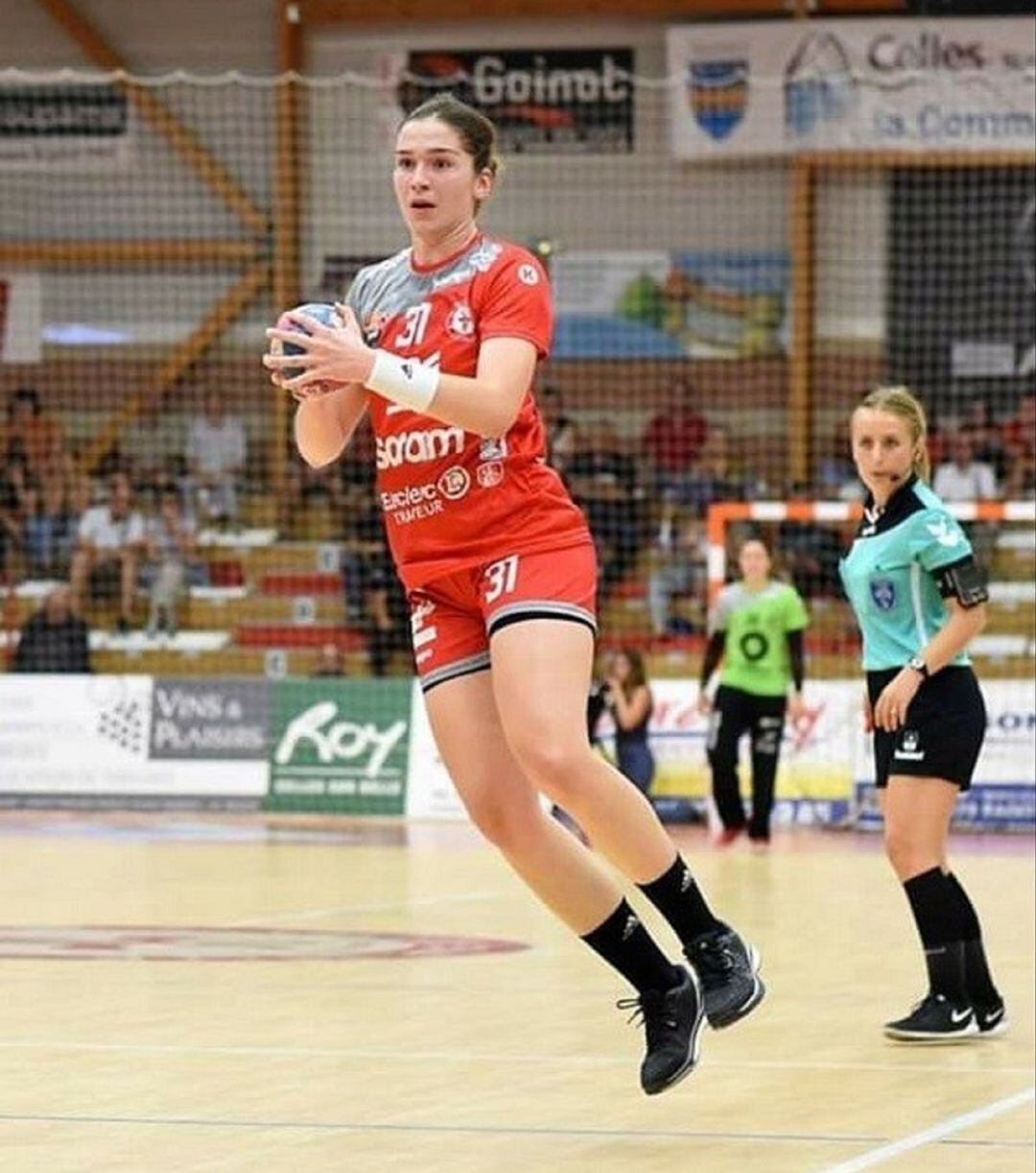 Tamara Jovicevic en un partido con su anterior equipo.