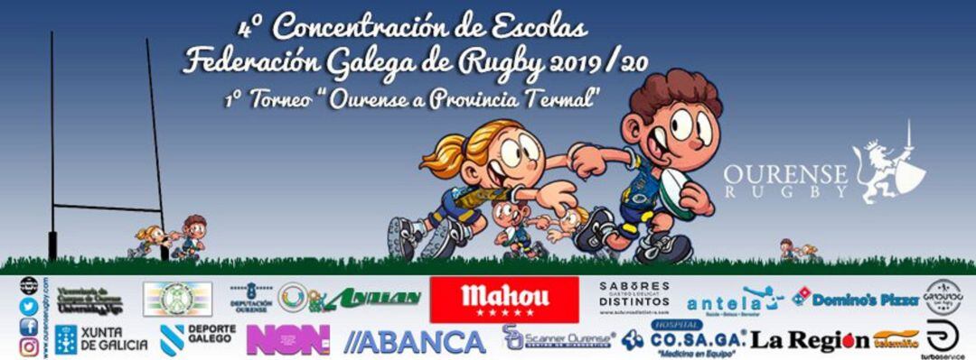 A 4ª concetración de Escolas de Rugby de Galicia reúne en Ourense a máis de 400 deportistas