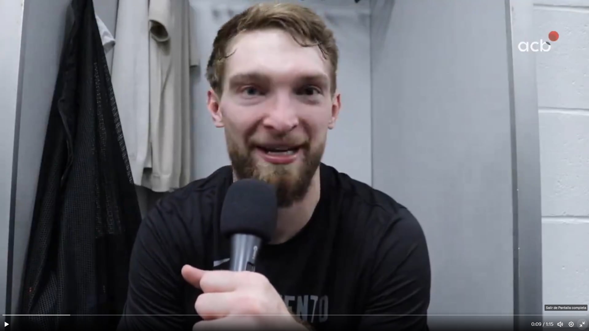Imagen del vídeo publicado por la ACB