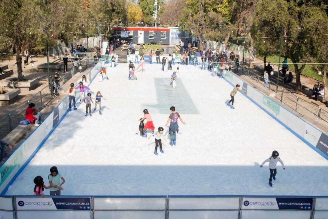 Recreación de una pista de hielo 