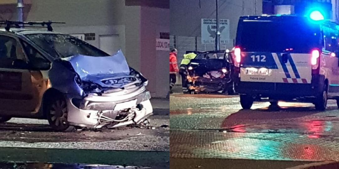 Los vehículos implicados quedaron destrozados