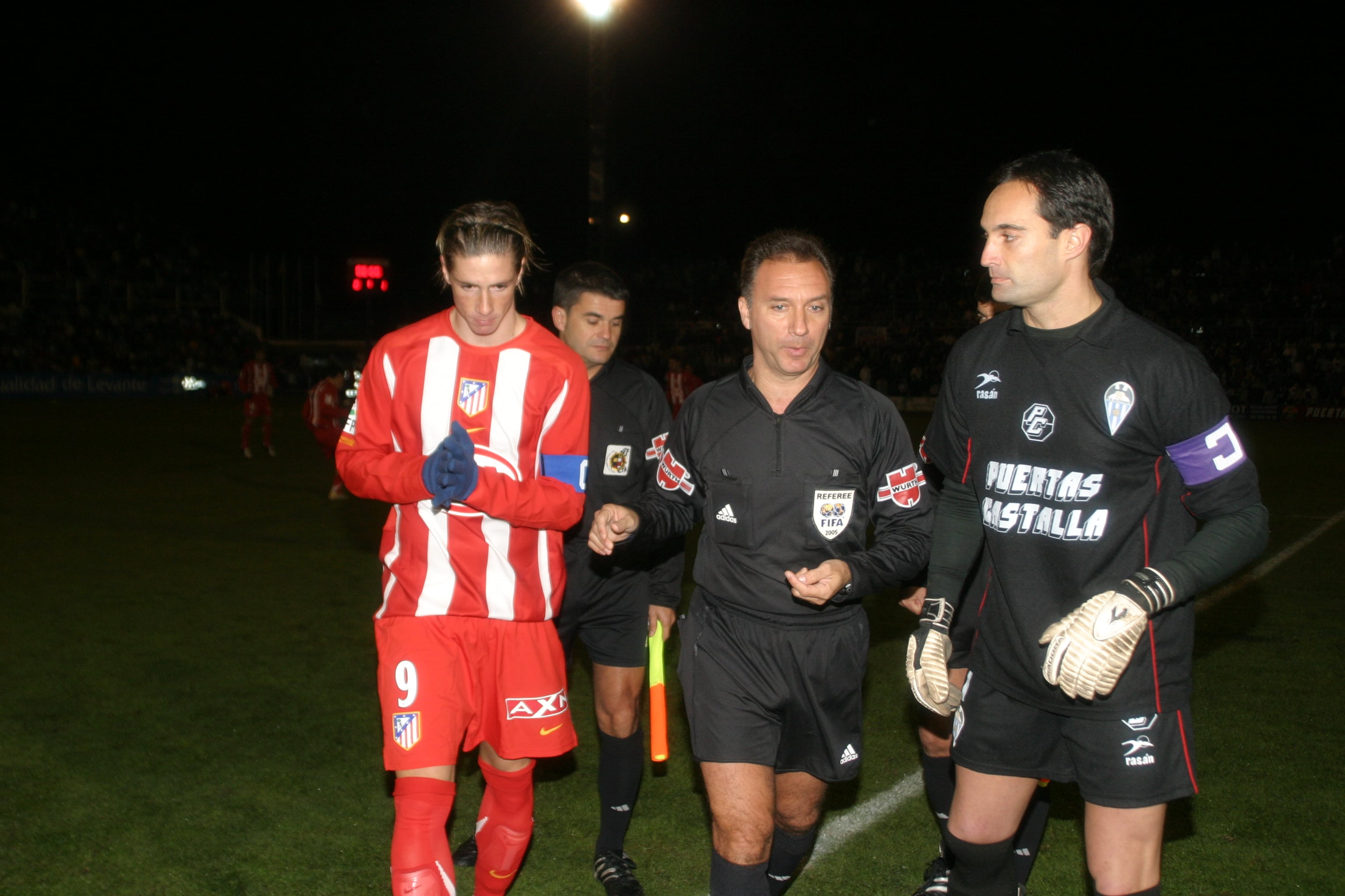 Fernando Torres ejerció de capitán en el partido de Copa del Rey ante el Alcoyano