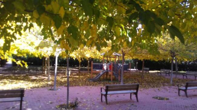 Parque en el barrio de San Blas