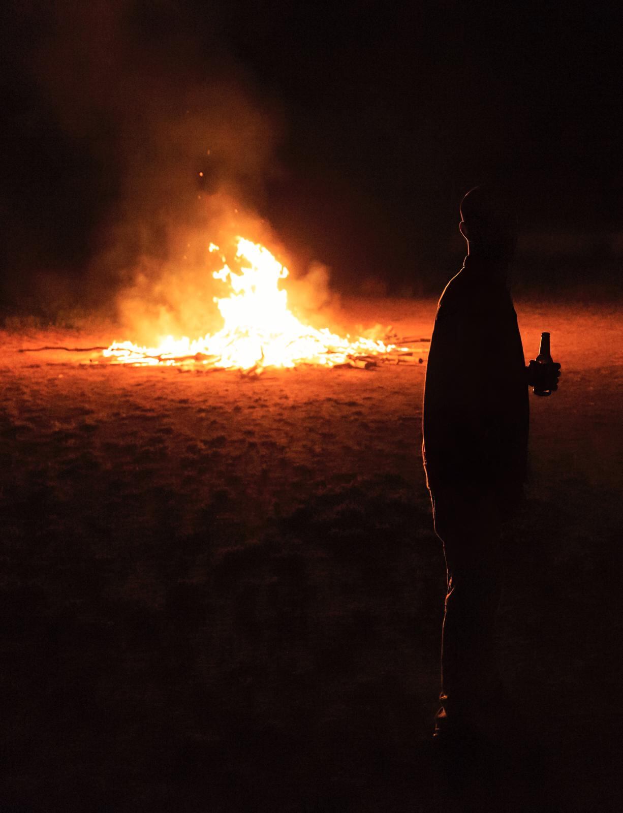 Hoguera de la Noche de San Juan en Barqueros (Murcia). Pepe Jara