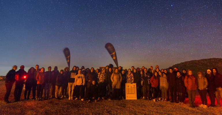 Participantes en la observación astronómica.