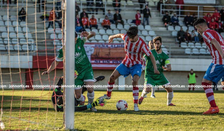 Un momento del partido.