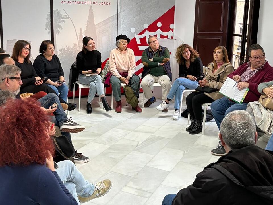 Reunión en la sede del PSOE de Jerez