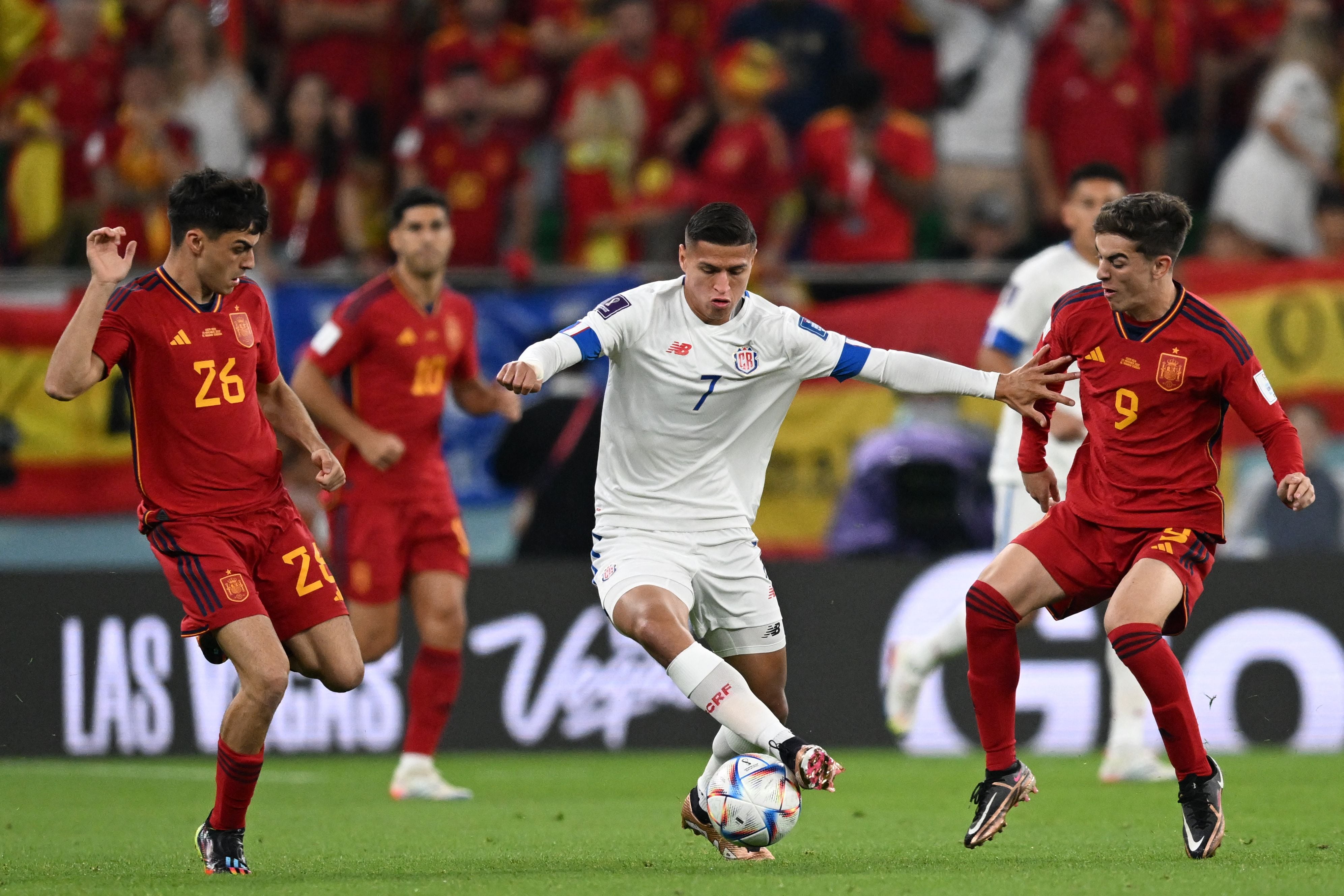 Pedri y Gavi con la selección española en Qatar