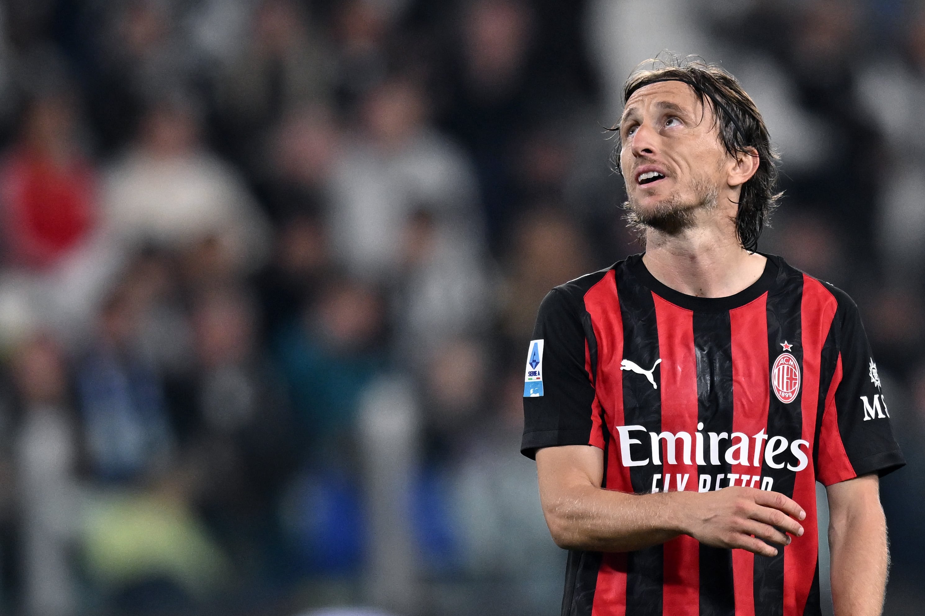 Luka Modric, durante el partido de la Serie A entre Juventus y AC Milan