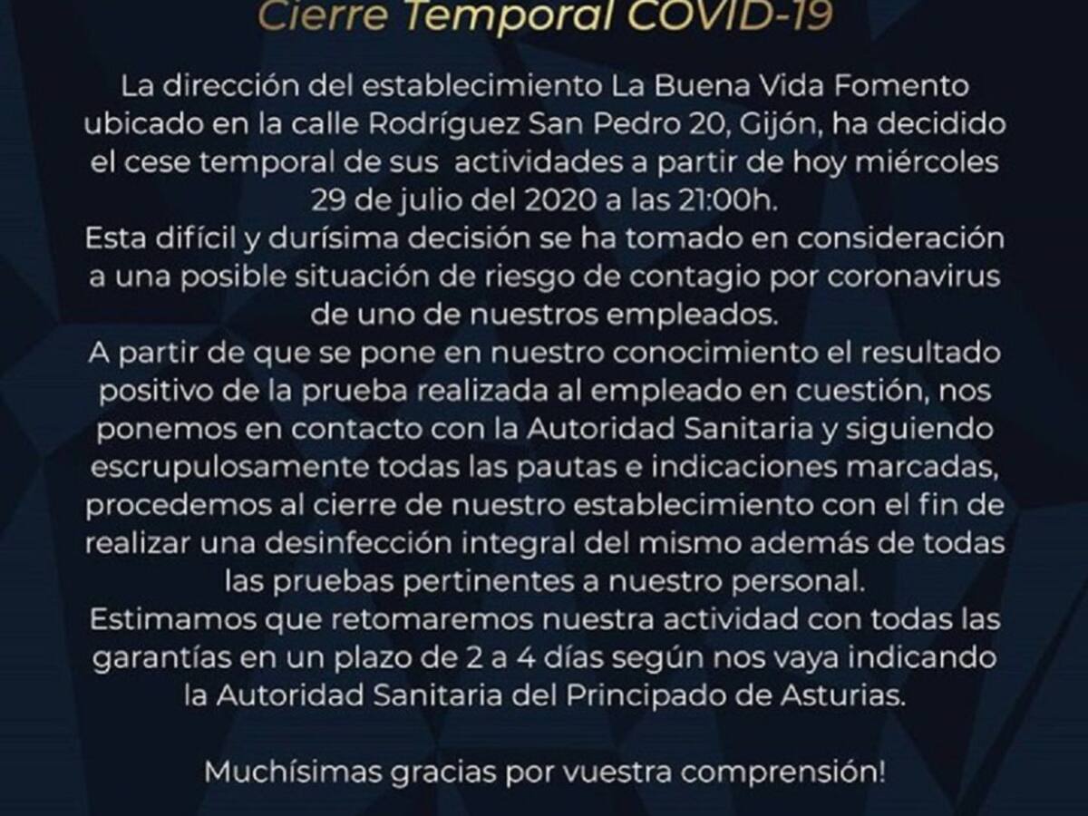 Cierra La Buena Vida de Fomento por el contagio de uno de sus trabajadores