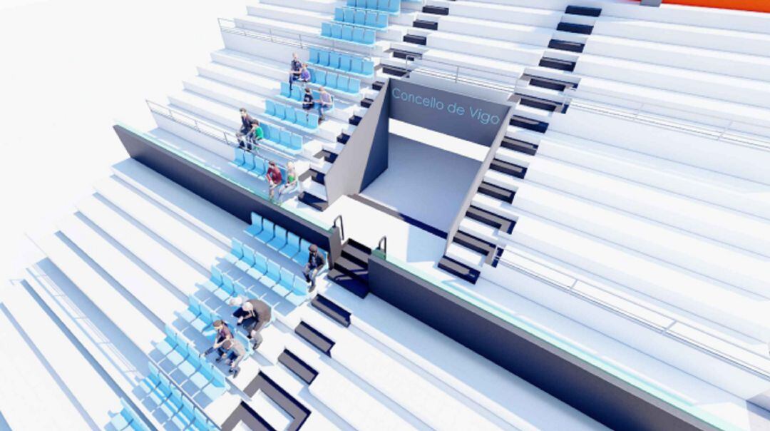 Imagen de los planos remitidos por el Concello al Celta