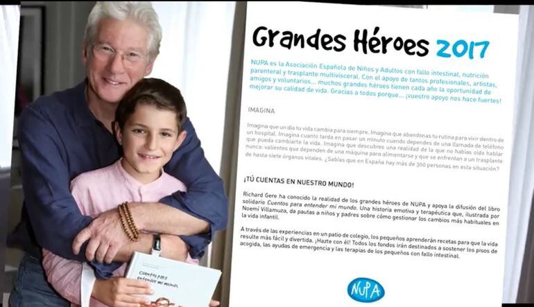 Imagen del calendario solidario con el que ha colaborado Richard Gere.