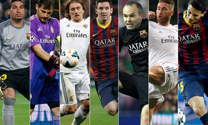 Los duelos de la final entre el Barcelona y el Real Madrid