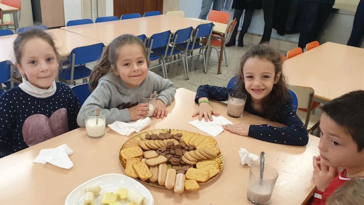 Alumnos del Jorge Manrique participan en los Desayunos Saludables de Gullón