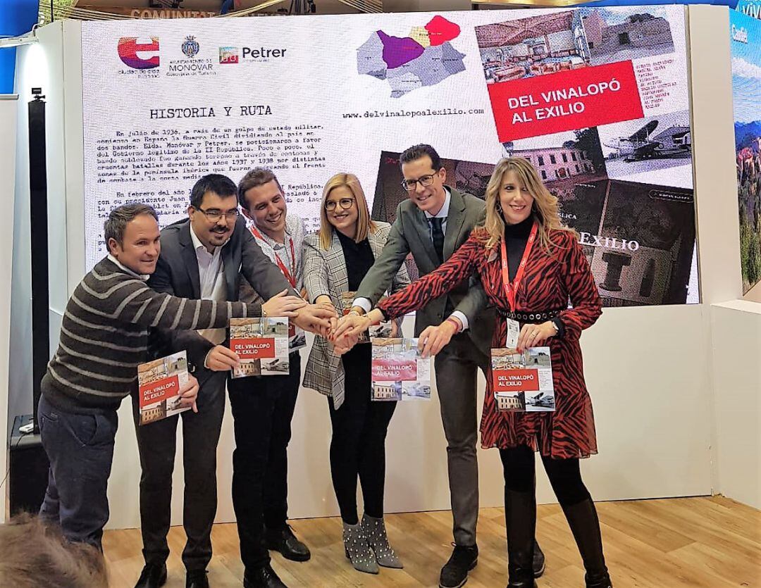 Alcaldes y ediles de Turismo de Elda, Petrer y Monóvar en Fitur 