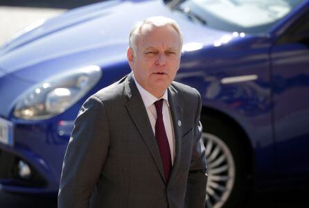 El ministro de Asuntos Exteriores, Jean-Marc Ayrault, en la reunión de jefes de Estado de la G7