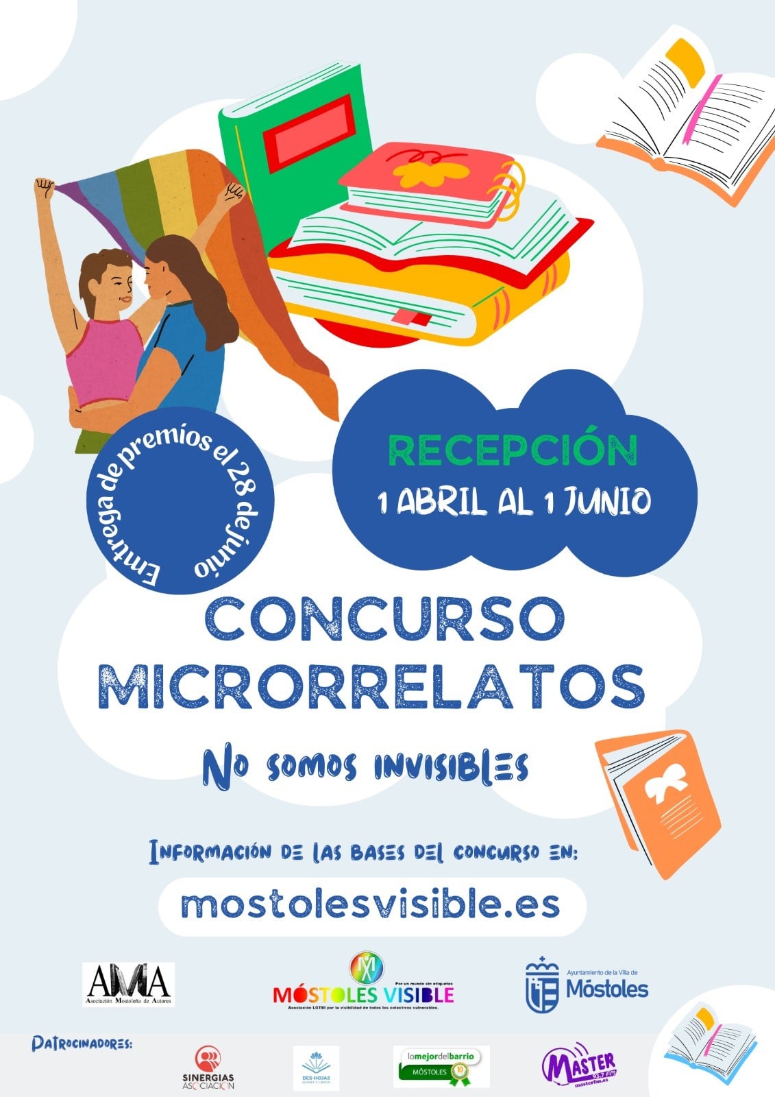 Móstoles impulsa su primer concurso de microrrelatos de apoyo al colectivo LGTBI: “No Somos Invisibles”