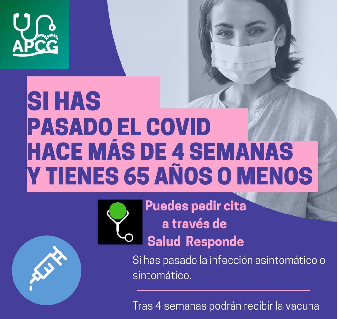 Comienza la campaña de vacunación para las personas que hayan sufrido coronavirus y aún no tengan ninguna vacuna 