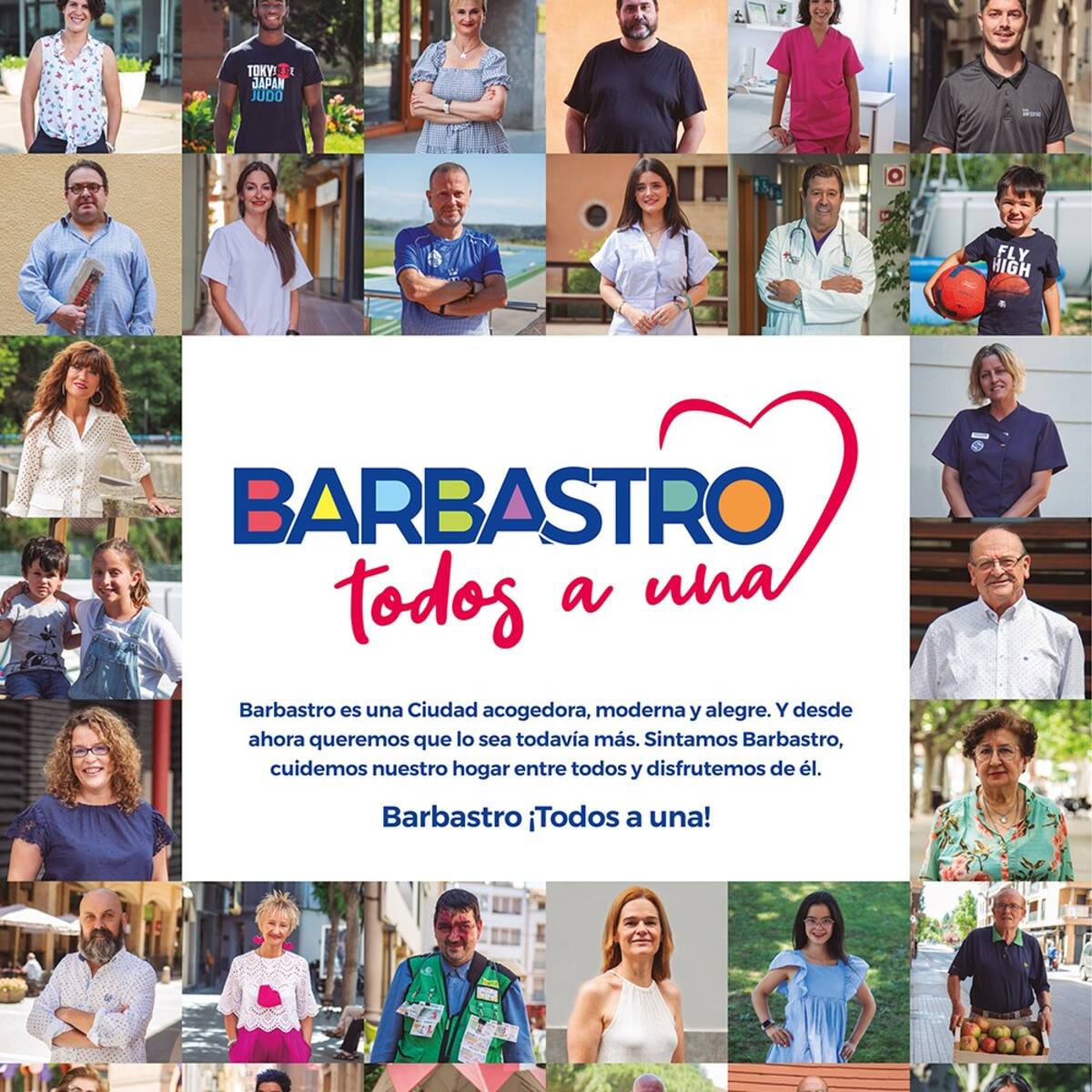 La campaña "Barbastro ¡Todos a una!" pretende conseguir una ciudad más cuidada y limpia