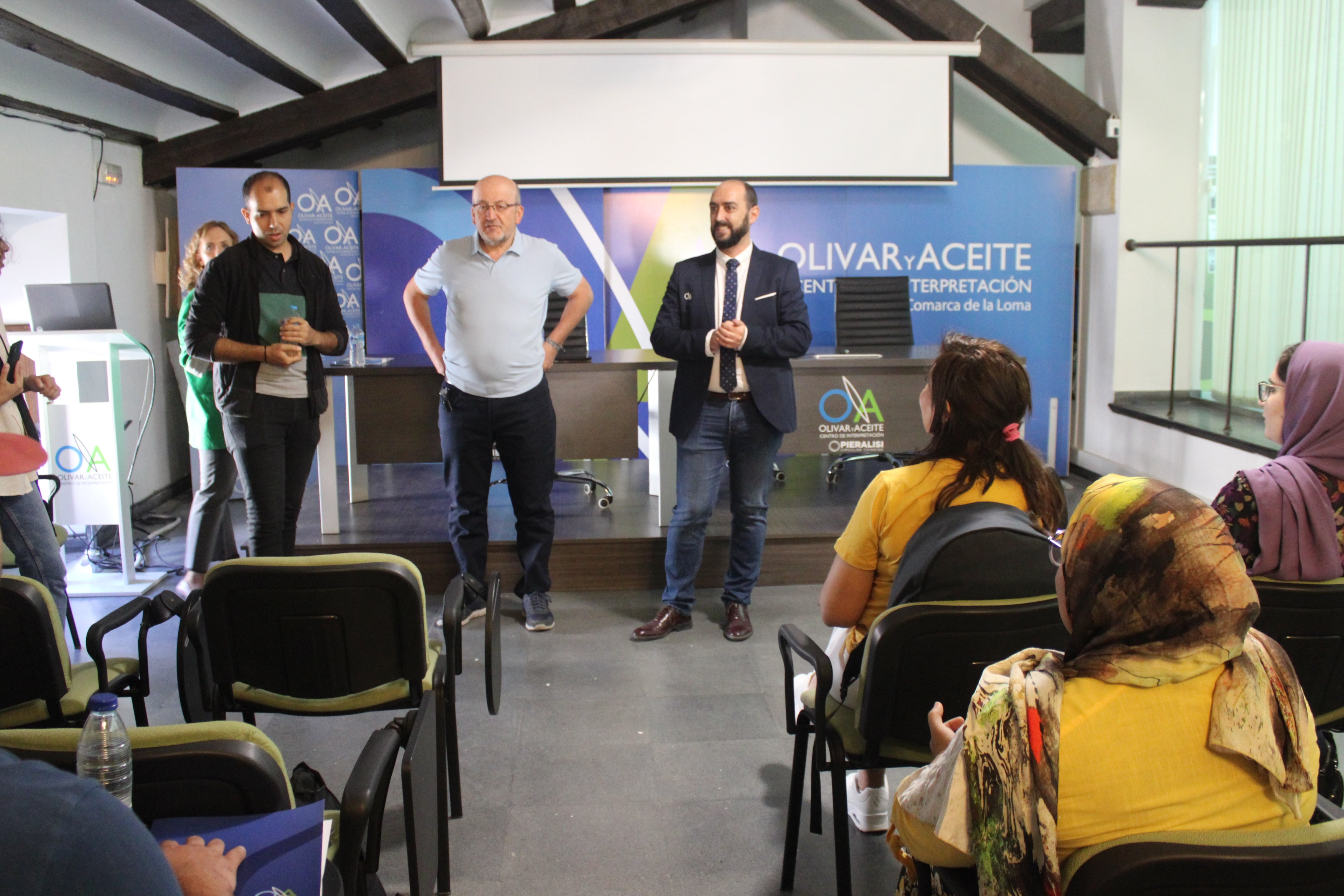 Recepción en el Centro de Interpretación del Olivar