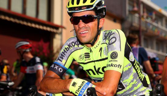 Alberto Contador, durante la etapa