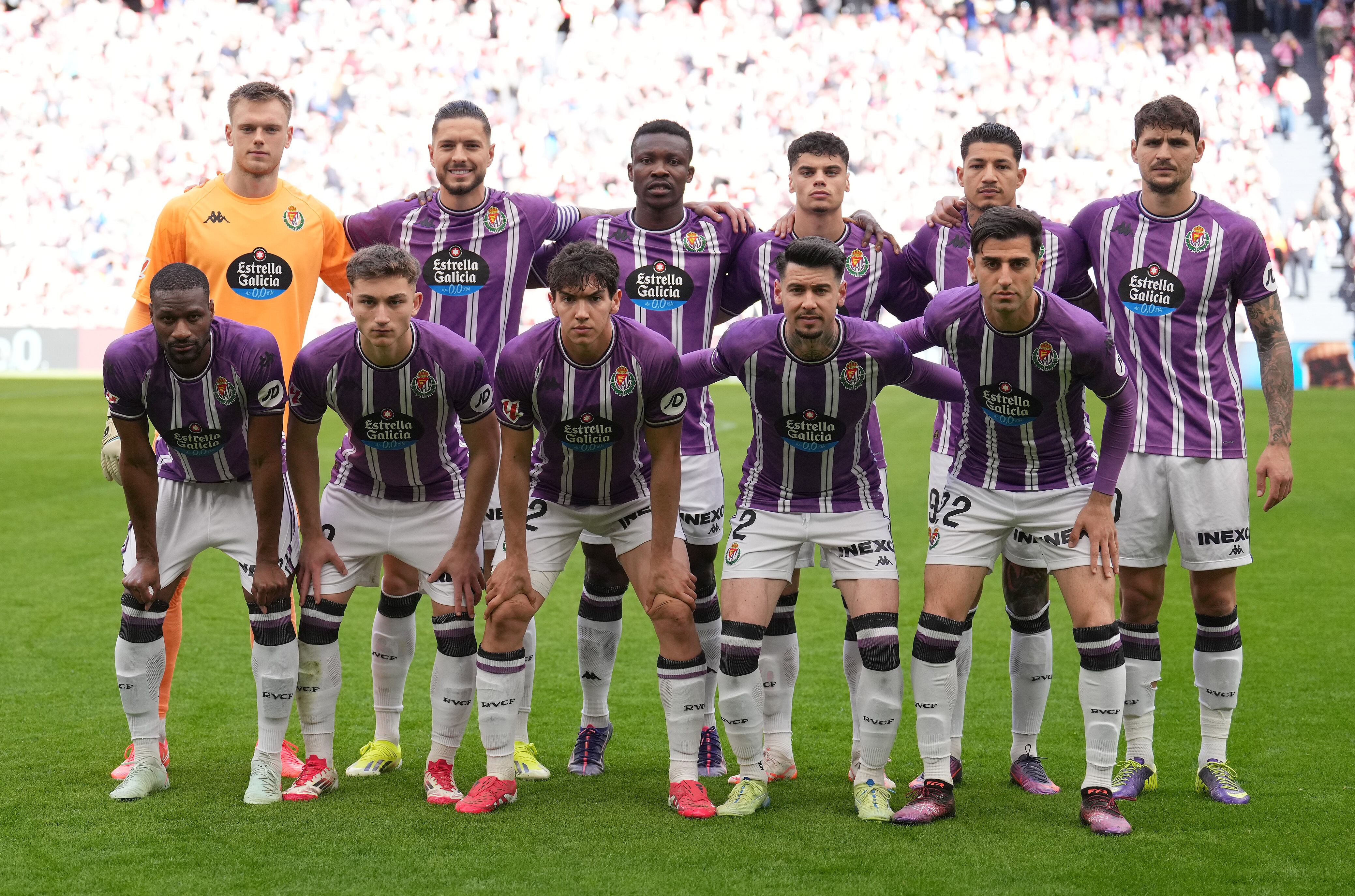 Alineación titular del Real Valladolid en su partido de LaLiga frente al Athletic Club