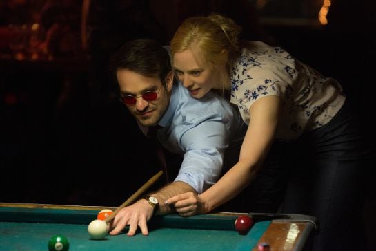 Matt Murdock (Charlie Cox) es Daredevil. Imagen de la T2 de la serie