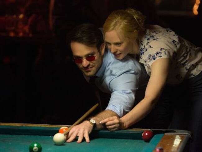 Matt Murdock (Charlie Cox) es Daredevil. Imagen de la T2 de la serie