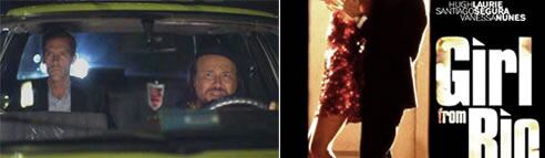 Hugh Laurie y Santiago Segura en una de las imágenes de la película 'Girl from Rio'