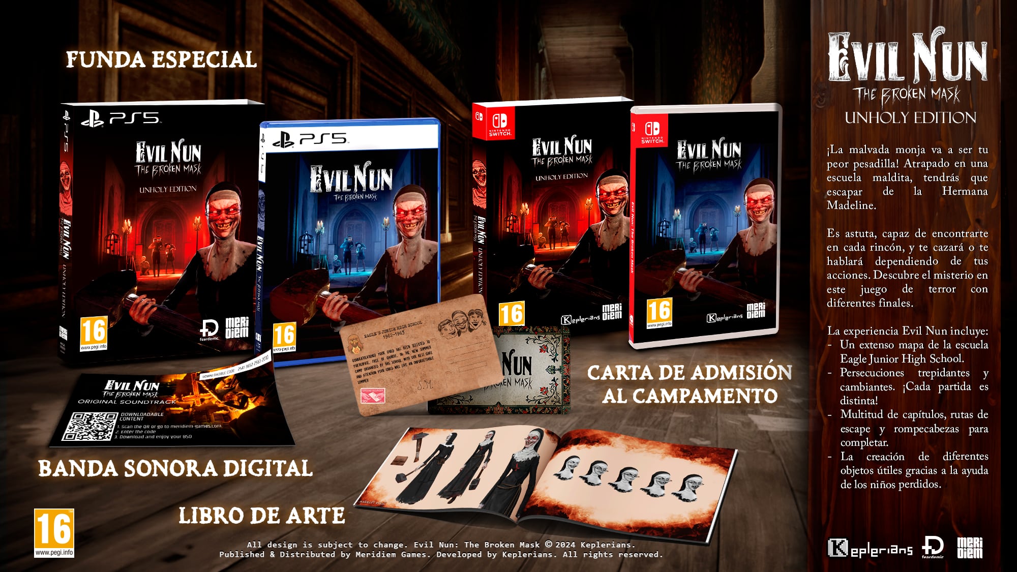 La Unholy Edition de Evil Nun: The Broken Mask para Nintendo Switch