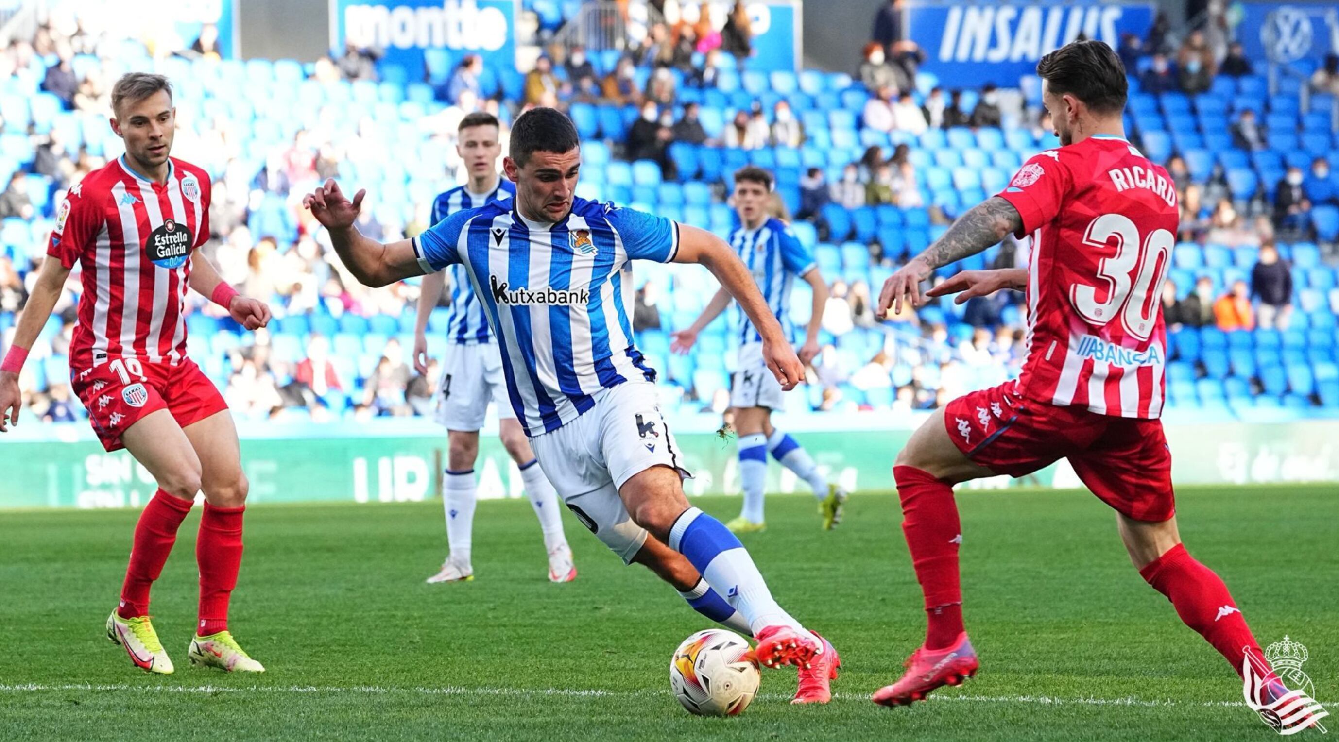 Imagen del encuentro entre la Real Sociedad B y el Club Deportivo Lugo