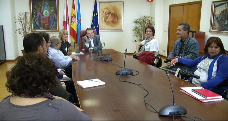 Un momento de la reunión.