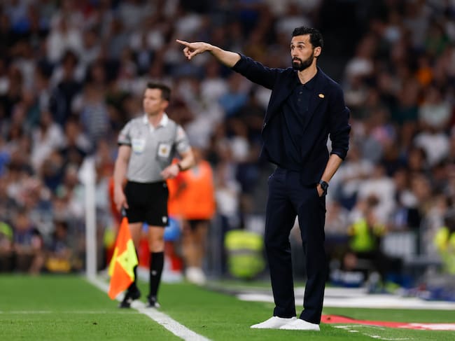 MADRID, SPAIN - APRIL 10: Real Madrid head coach Álvaro Arbeloa during the LaLiga EA Sports match between Real Madrid CF and Girona FC at Estadio Santiago Bernabeu on April 10, 2026 in Madrid, Spain. (Photo by Maria Jimenez/Real Madrid via Getty Images)