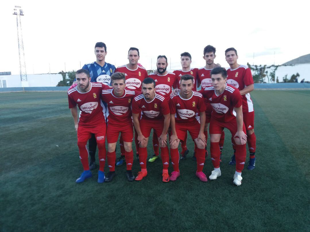 Once inicial del Jódar CF anrte el Guarroman