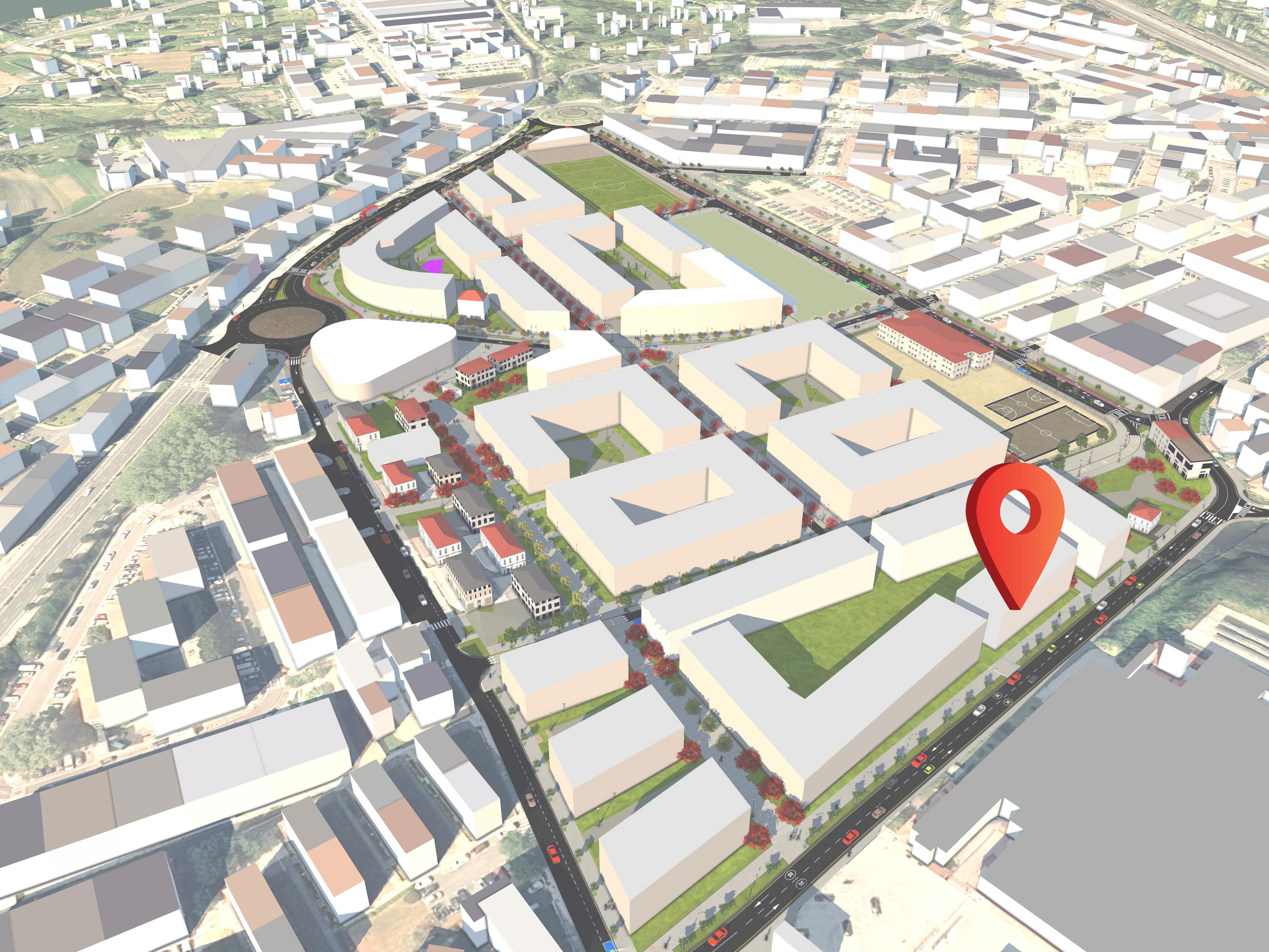 Plano de las futuras viviendas de San Miguel-Anaka.