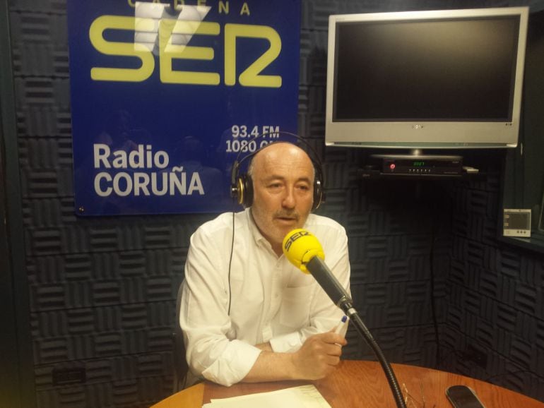 El delegado del gobierno, Javier Losada, durante la entrevista en la Cadena Ser