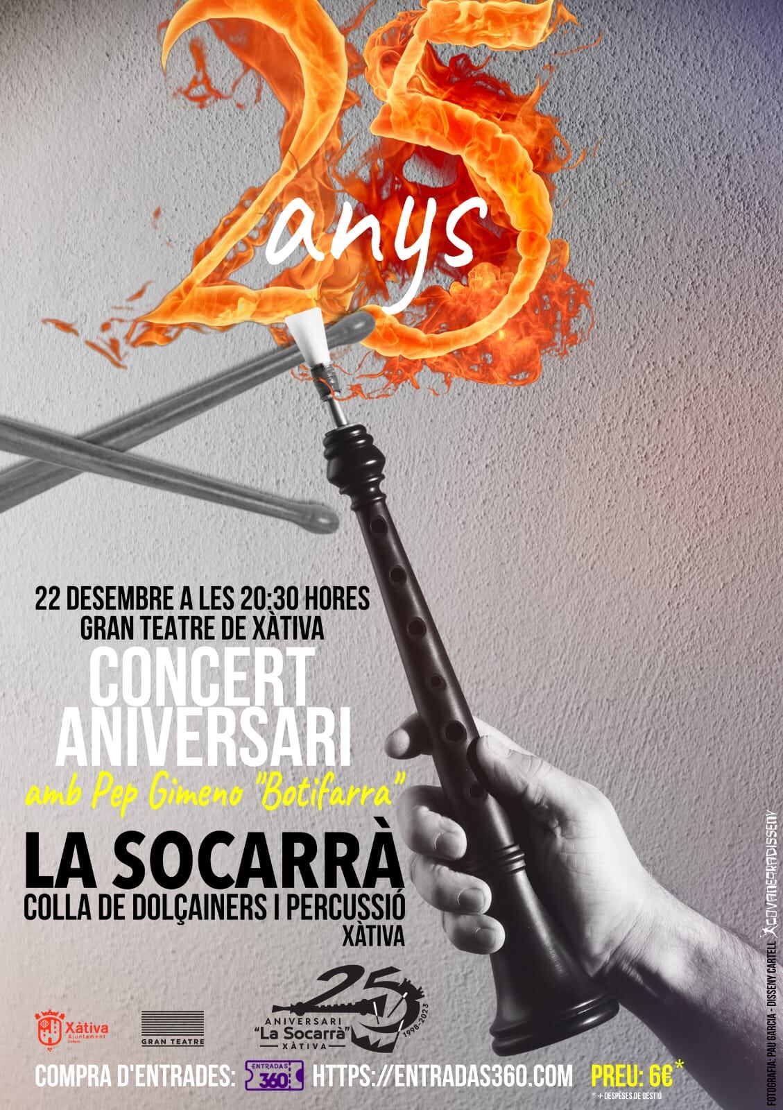 Cartel del concierto del XXV Aniversario