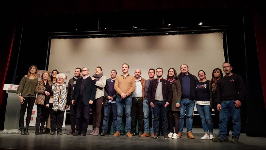 Candidatura socialista de Cazorla encabezada por Antonio José Rodríguez Viñas para las elecciones del 26 de mayo