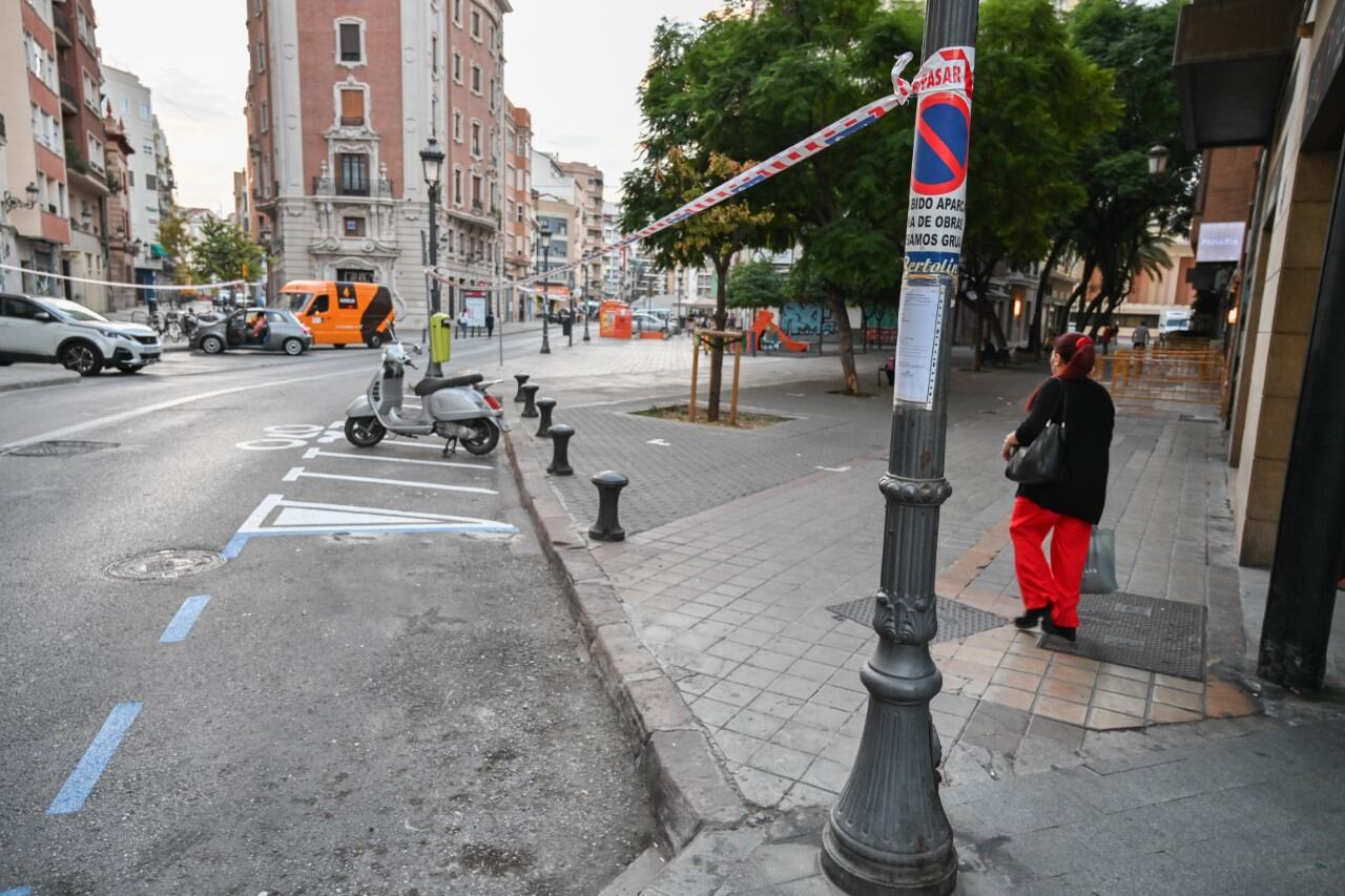 Inician las obras de remodelación integral de la plaza Baró de Cortes en Russafa. Fuente: Movilidad Sostenible