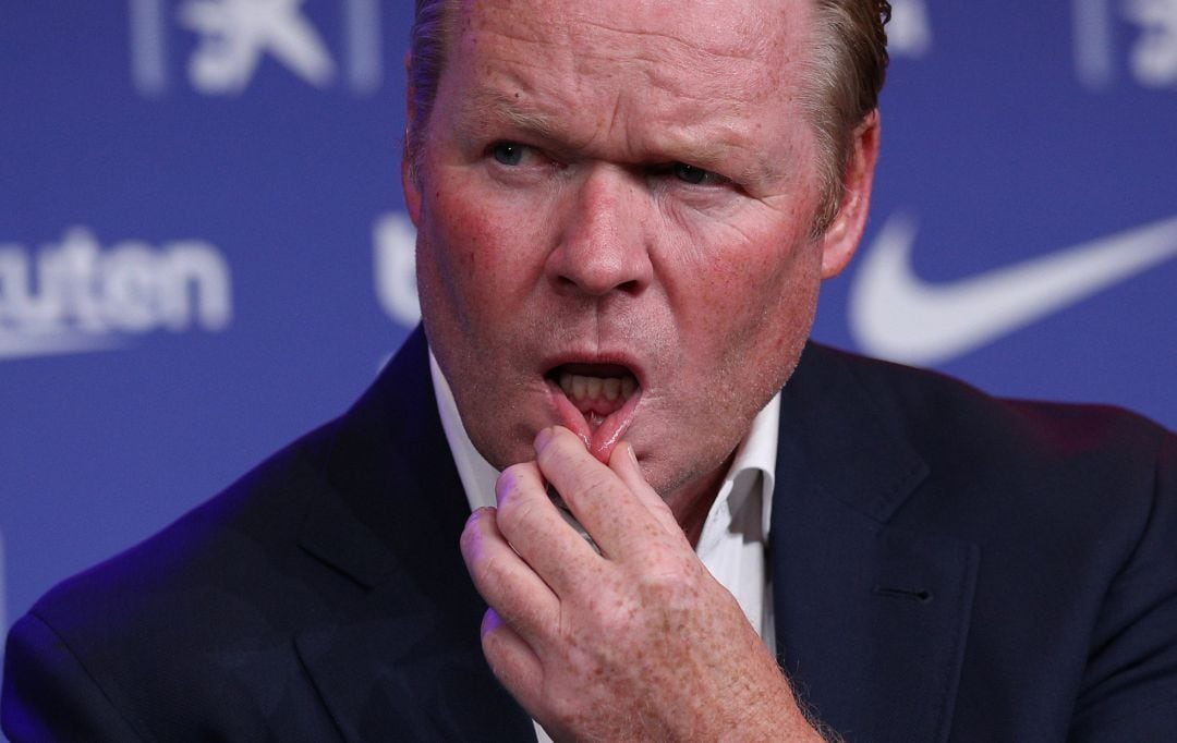 Ronald Koeman, en su presentación como nuevo entrenador del FC Barcelona.