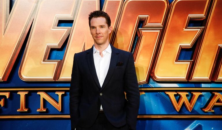 El actor Benedict Cumberbatch en la presentanción de la película de los Vengadores