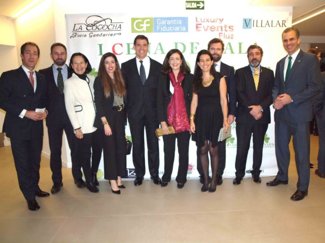 Gala benéfica inaugural de la Asociación Seminare. La cúpula de Vox asistió al completo al evento celebrado en noviembre de 2017 