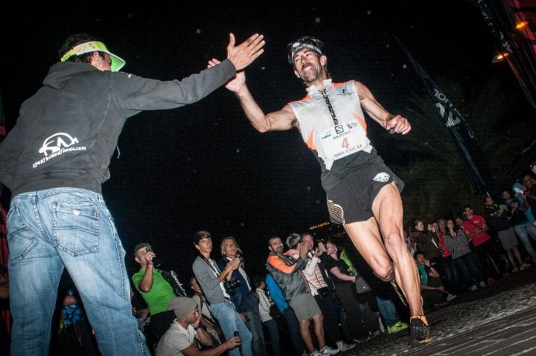 Ferran Teixidó arribant a una de les proves del mundial en modalitat vertical de l&#039;any passat. Serà un dels participants de la Casamanya Extrem d&#039;enguany